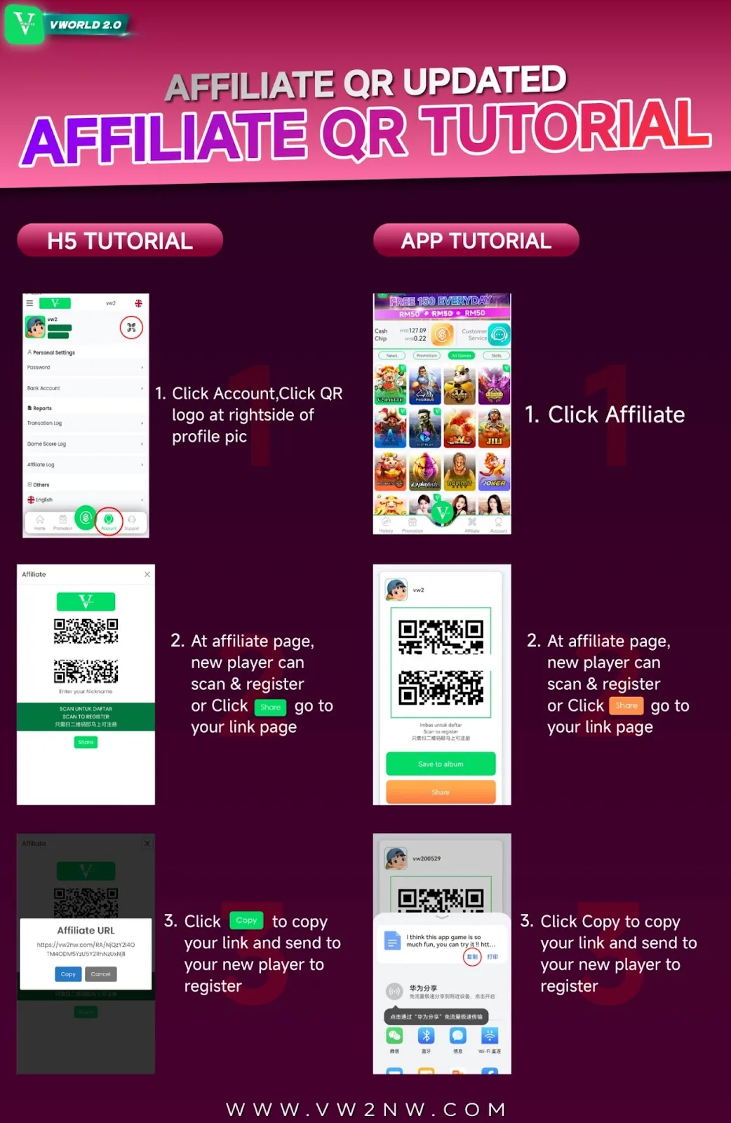 更新版 Affiliate 二维码教程现已上线